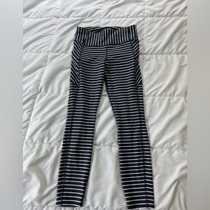 Black and White Striped Leggings athleta